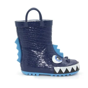 Manufacture’s Unisex Toddler Waterproof Recyclable Midi Wellington 3D Dragon Cartoon Print Rubber Rain Boots for Children