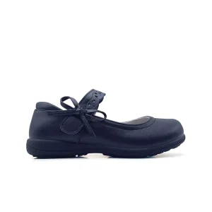 Mary Jane School Bow Tie Shoes Fashion Black Footwear for Kids British Style Leather Flat Children Dress Shoes Girls
