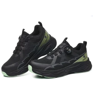 Men Industrial Safety Shoes Steel Toe Cap Suede Nubuck Leather PU Outsole Anti Slip Puncture Resistant