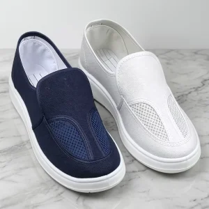 Men’s Breathable Canvas Espadrilles Lace-up Plastic Outsole Round Toe Casual Walking Shoes for Spring Summer