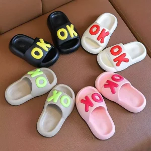 Men’s & Children’s Summer Outdoor PVC Cartoon Pattern Round Toe Fashionable for Kids