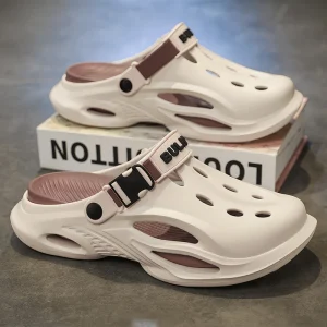 Men’s EVA Soft Soled Sandals with Functional Wind Thick Soled Perforated Shoes Anti Slip Outdoor Stream Tracing Slippers
