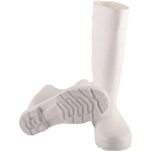Men’s & Kids Waterproof PVC Rain Boots White Short Boot Lightweight Anti Slippery for Winter Summer Season
