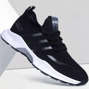 Men’s Lace Up Breathable Mesh Sports Casual Comfort Running Shoes