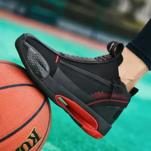 Men’s Retro High Top Basketball Sneakers Youth Casual Training Shoes for Outdoor Sports Rubber Boys Girls Autumn