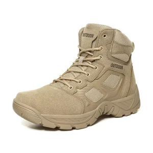 Men’s Waterproof Desert Boots, Men’s Work Boots Waterproof, Men’s Hiking Boots Breathable Fur Boots Custom