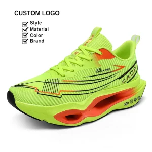 Men’s Zapatillas Casual Fashion Sneakers Fluorescent True-Bounce Soft Sole Custom Logo Unisex Kid & Adult Running Shoes