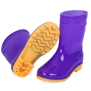 Men’s and Children’s PVC Raining Boots Waterproof and Anti Slippery Rain Shoes for Winter and Summer Use for Kids and Ladies