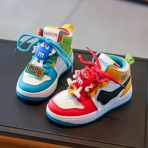 Men’s and Women’s Board Shoes Autumn Kids Single Shoes Children’s Casual Boots Sneakers