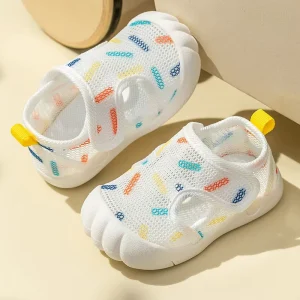 Mesh Cute Cartoon Kids Shoes Comfortable Sandals Soft Soled Children Shoes Convenient Outdoor Children’s Shoes Lightweight