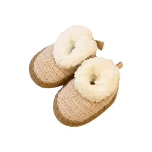 Metallic Thread Kids Chenille House Slippers Soft Sole Cozy Warm Non-Slip Boys Girls Indoor Bedroom Shoes Winter