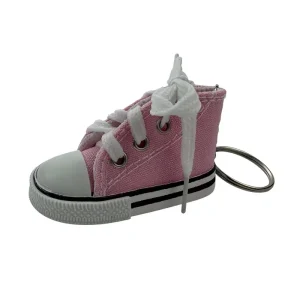 Mini Hi Top Canvas Sneaker Tennis Shoe Keychain 3D Sports Sneaker Keyrings Creative Fruit Canvas Shoe 3D Keychain