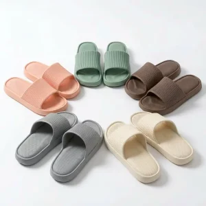 Multi Color Non slipper Open Toe Sandals for All Seasons Anti slippery Sandals for Women and Man Home Sandals Hotel Slippers