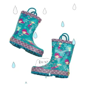 Natural Rubber Toddler Gumboot Kids Rainboots Waterproof Children Rain Boot