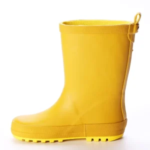 Natural Rubber Waterproof Rainboots for Children, Autumn Winter, Recyclable, with Cotton Lining