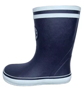 Navy Color Boy Kids Rubber Rain Boots