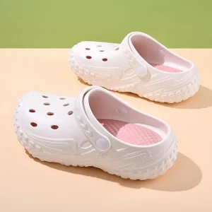 Neutral Tire Sole Thick Sole Height Increasing Hole Shoes Outdoor Style Toe Cap Cool Mop Fashionable Soft Soled slippers