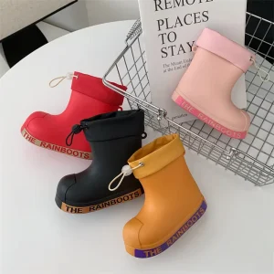 New Arrival Children Outdoor Shoes Waterproof PVC Casual Unisex Baby Boy Girl Rainboots