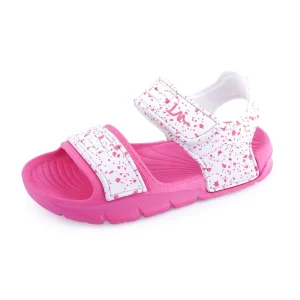 New Arrival Customized Printing Boys Girls Hook & Loop Anti-Slippery Outdoor Flat Light-Weight EVA Sandals