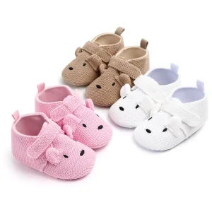 New Arrival Cute Animal Design Soft Sole Cotton Newborn Infant Baby Shoes