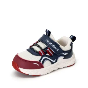 New Arrival Fashion Toddler Preschool Kids Sneakers PU and Mesh Upper TPR Non-Slip Casual Walking Shoes Age 1-6 Years