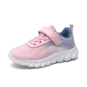 New Arrival Fast Delivery Ready Stock Kids Jogging Shoes Mesh Lightweight Pink Boy Girl Running Sport Shoes