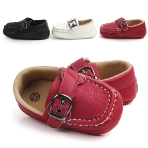 New Arrival PU Leather Soft Sole First Walker Moccasins Loafers Boy Baby Shoes
