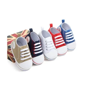 New Arrival Stylish Unisex Baby Canvas Shoes Soft Bottom Winter Spring Fashion Baby Footwear