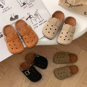 New Arrival Vintage Summer Spring Kids Outdoor Shoes Casual Baby Boy Girl Slippers