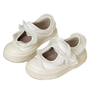 New Autumn Children’s Girls Korean Style Mesh Lace Mary Jane Flats Sports Shoes Kid Toddler Princess Non slip Single Shoes