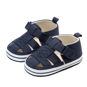 New Baby Boy Infant First Step Soft Crib Shoes Breathable Baby Shoes with EVA Insole