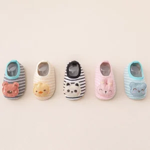 New Baby Floor Socks Cartoon Animal Design Comfortable Breathable Anti Slip Durable Fiber Cotton Home Use