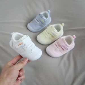 New Baby Toddler Shoes Summer Soft Rubber Sole Slip On Walking Shoes Unisex Cotton Fabric 3D Animal Pattern Lightweight
