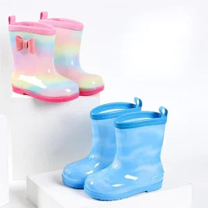 New Boutique Kids Children Outwear Rubber Boots Baby School Rain Boots