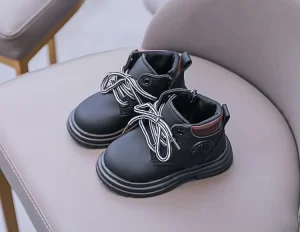 New Children Boots Fashion Trend Lace-Up Waterproof Kids Boots Shoes Boy Gril Toddler Baby Ankle Boots Boy Casual Four Seasons