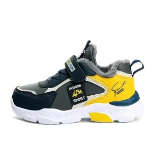 New Children Boys’ Sneakers Kids Autumn Winter Sneakers Lightweight Anti Slip Durable Mesh Basketball Sports Trend Student Shoes