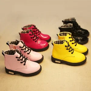 New Children Shoes Thickened Boot for Children Boot for Boys Leather Waterproof Winter Kids Snow Shoes Girls Boots Kids Botas