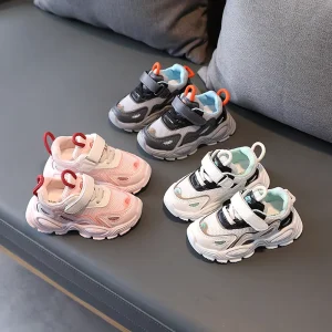 New Children’s Casual Sports Shoes Boy Girl Simple High quality Breathable Versatile Running Kid Lightweight Sports Shoes