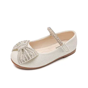 New Children’s PU Soft Insole Shoes Baby Kids Fashion Trend Sparkling Flat Dress Shoes