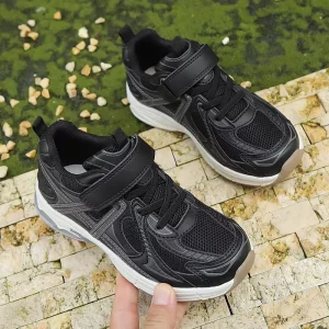 New Children’s Sports High Quality School Shoes Walking Shoes Breathable Lightweight Hook Loop Closure Spring Season Unisex