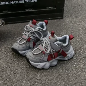 New Children’s Sports Shoes for Girls Soft Sole Casual Flat Breathable Shoes Boys Sports White Shoes