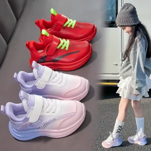 New Children’s White Sneakers for Girls Breathable Sports Shoes for Boys Net Shoes From Africa