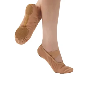 New Coming High Quality Stretch Canvas Leather Split Soles Children Professional Ballet Shoes Kids Dance