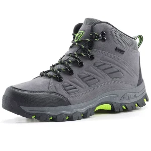 New Cross Border High Top Outdoor Hiking Shoes Cowhide Mesh Upper Rubber Midsole All Season Casual Walking Couple’s Sports Shoes