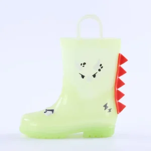 New Crystal Dinosaur Cute PVC Waterproof Rain Boots Kids Boots