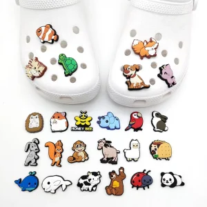 New Cute Animals Designs Shoe Charms Animal Shoe Decorations Accessories Australia Shoe Charms for Slipper