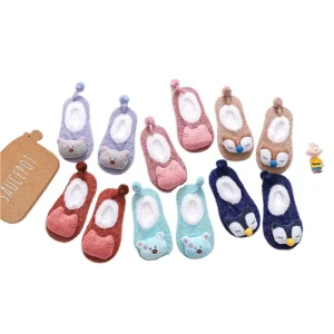 New Design Baby Toddler Sock Shoes Knitted Ankle Soft Breathable Cotton First Walking Anti-Slip Kids Summer Autumn
