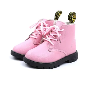 New Design Boy’s Girl’s Waterproof Side Zipper Lace-Up Ankle Snow Boots for Little Kids and Big Kids