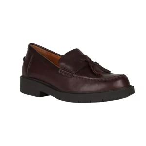New Design Brown Leather Upper Kids Tassel Loafers Boys Shoes