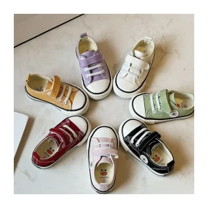 New Design Children Casual Shoes Fashion Trend Toddler Boys Footwear Walking Style Breathable Canvas Shoes for Kids